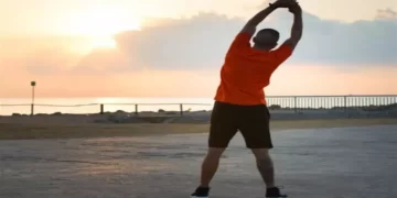 stretching