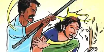 husband thrashed the wife