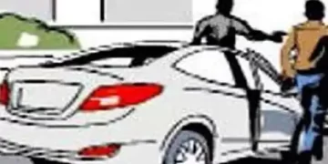 Car robbed at gun point