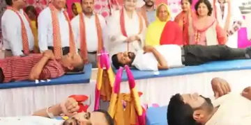 64 blood donors donated blood