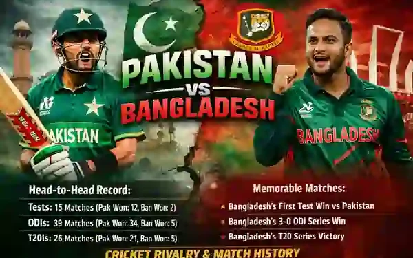 Pakistan vs Bangladesh Cricket Rivalry