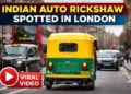 Indian auto rickshaw spotted driving through London