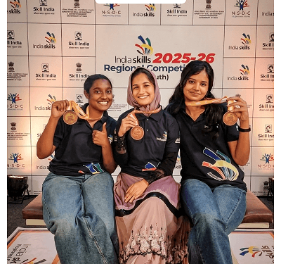 Students of DOT School of Design Secure Gold at IndiaSkills – Nationals