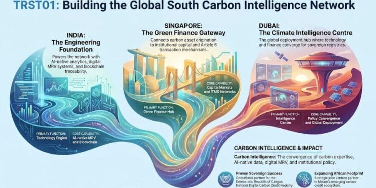 TRST01 Unveils AI native Carbon Intelligence Platform Across India, Singapore and the Gulf for the Global South