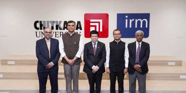 Chitkara University Launches Punjab's First IRM India Affiliate-Licensed Global Centre for Enterprise Risk Management