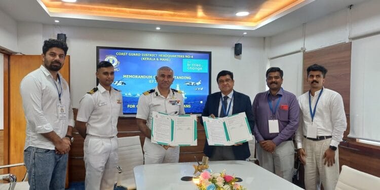 Indian Coast Guard – Kerala & Mahe and Bisleri International Unite for Cleaner Coastlines and a Sustainable Future