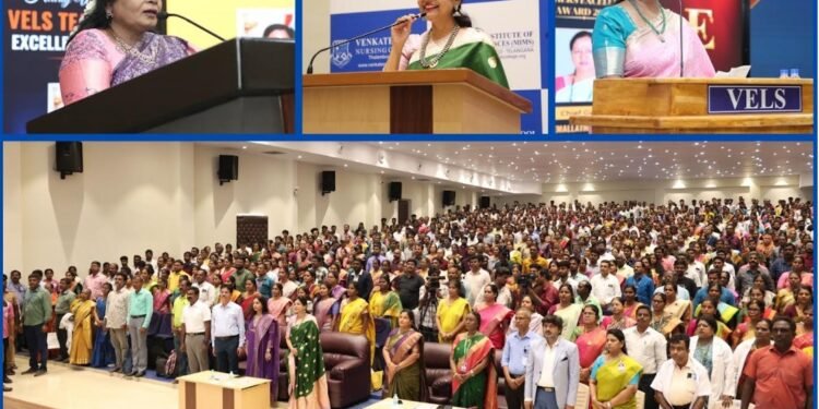 VELS University Honours More than 2,000 Teachers Across Tamil Nadu