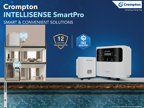 Crompton Simplifies Household Water Management with INTELLISENSE SmartPro