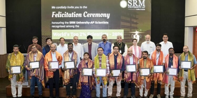 SRM AP's Research Excellence Grows as 20 Faculty Members Feature Among the World's Top 2 percent Scientists